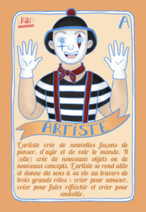 jeu de cartes illustré