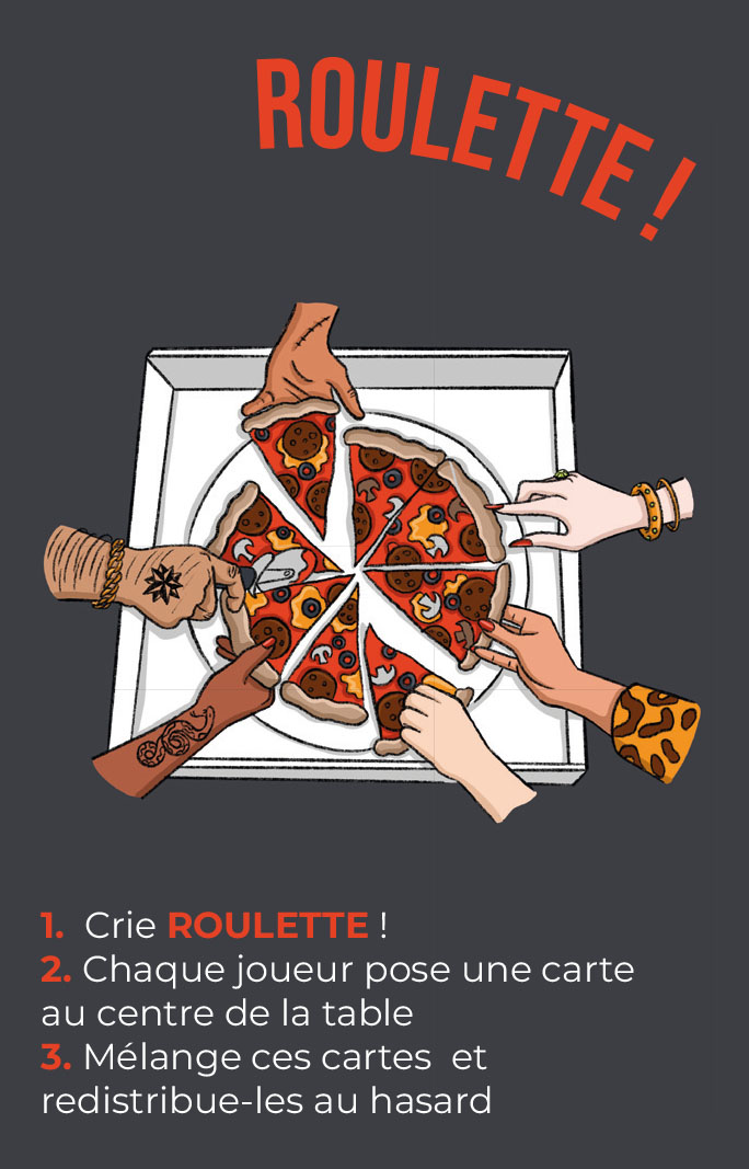 "Roulette" pour le jeu de 7 familles -Gang of Pizzas et Adial-