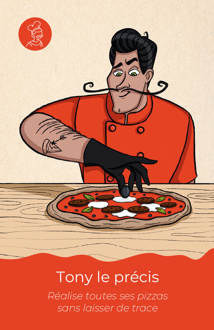 "Tony" pour le jeu de 7 familles -Gang of Pizzas et Adial-