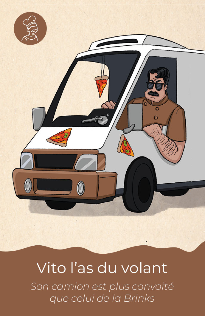 "Vito" pour le jeu de 7 familles -Gang of Pizzas et Adial-